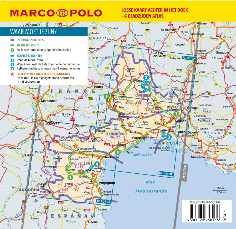 Marco Polo NL Reisgids Languedoc-Roussillon / Cevennen - Afbeelding 2